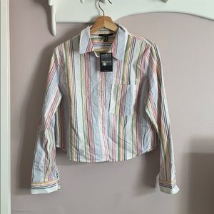 Striped woven shirt